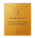 Music Note necklace, Treble Clef, Jewellery Gift for Her