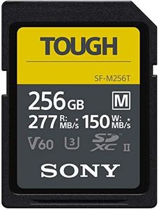 Sony SF-M series 256GB TOUGH UHS-II SD Card, Black