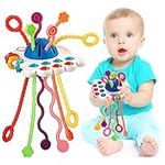 Montessori Toys For 1 Year Old Boys Girls - Sensory Pull String Toys - Toddler Baby Toys 0-6-12 Months - Early Development & Activity Toys - Baby Travel Essentials - Travel Toys For Infants Baby Gifts