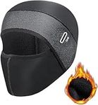 Ice Silk Face Protection Cycling Hood, Warm and Cold hat, Balaclava Face Mask (UK, Alpha, One Size, Black)