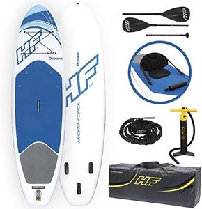 Bestway 65303 Paddle SUP Oceana 305 x 84 x 15 cm transformable en kayak avec siège, cale-pieds, rame et pompe