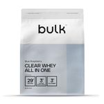 Bulk Clear Whey All in One, Protein Powder Shake, Blue Raspberry, 500 g, 10 Servings, Packaging May Vary