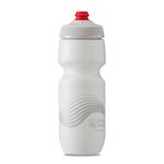 Polar Bottle - Breakaway - 20oz Wave, Ivory & Silver- Insulated Water Bottle for Cycling & Sports, Keeps Water Cooler Longer, Fits Most Bike Bottle Cages