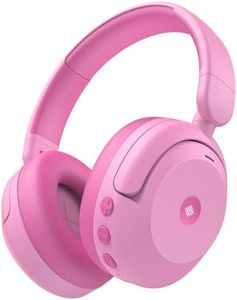 iClever BTH20 Active Noise Cancelling Headphones for Kids, 60H Play Time,Type C Fast Charging, Safe Volume 80dBA, Bluetooth5.4, Award-Winning Kids Headphones Wireless for iPad Tablet Airplane, Pink