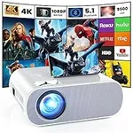 HOMPOW Projector, Native 1080P Full