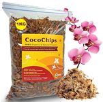 Sushila Agrofert Coconut Husk for Plants 1KG Potting Mixture for Gardening or Soil Mulch Coco Chips Best for Orchid and All Plants