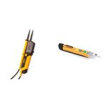 Martindale VT25 Two Pole Voltage and Continuity Tester, Yellow & Martindale NC4 Dual Sensitivity Non-contact Voltage Tester - Voltage Pen Detector, Dual Voltage Volt Stick w. Torch, Circuit Tester