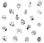 x 100 Pcs Silver Tibetan Charms Beads Spacers For Fits Compatible with Girls Women's Pandora CHARM BRACELETS Snake Chains Necklaces Jewellery Bracelet Making Presents Gifts Bulk Findings Arts Crafts