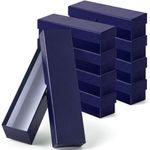 8 Pieces Coin Storage Box 2 x 2 Inch Cardboard Coin Box Coin Collection Supplies Coin Holders for Collectors Coin Collection (Blue)