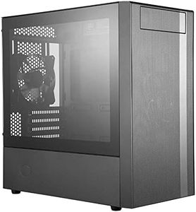 Cooler Master MasterBox NR400 Micro-ATX Tower with Front Mesh Ventilation, Minimal Design, Tempered Glass Side Panel and Single Headset Jack