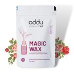 ADDY ORGANICS Women Herbal Wax Powder for Hair Removal - Instant & Painless Magic Wax for Men & Women, Ayurvedic Natural Waxing Powder for All Hair Types & Skin Areas, Perfect for Hands, Legs, Underarms and Bikini Line - 100g (100 gm, Rose)