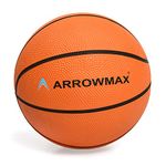 ArrowMax Basketball for Kids Junior Size for Children and Kids, Premium Rubber Material, for Kids 2 3 5 7 + Years Old, Size 3 (Orange)