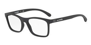 ARNETTE Men's AN7125 Akaw Prescription Eyewear Frames, Matte Black/Red/Demo Lens, 50 mm