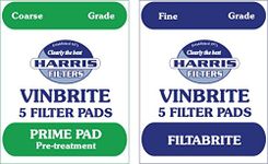 Home Brew & Wine Making - Dual Pack of 5 Fine Grade Filtabrite Pads and 5 Coarse Grade Prime Pads to Fit Mk 3 Vinbrite Filter