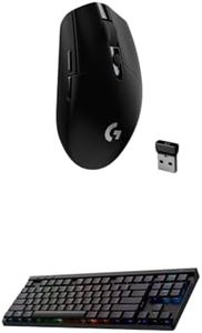 Logitech G305 Lightspeed Wireless Gaming Mouse + G515 TKL Wireless Gaming Keyboard (Tactile) Bundle: Black