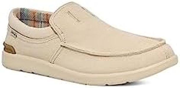 Sanuk Men's Sidewalk Surfer Lite 2 Sl Loafer, Oatmilk, 9