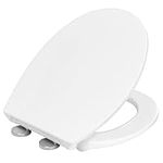 BEMIS Treviso Soft Close Toilet Seat. Top Fix Toilet Seat, Quick Release Push N Clean Technology. White Toilet Seat with Steel Hinges. Duroplast Plastic Toilet Seat, Universal & Easy Installation