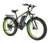 BLUMEMO Electric Bike for Adults 1000W Motor Electric Bicycle Removable 48V/13AH Battery 26" x 4"Fat Tire E-Bikes for Adults, 31MPH Adult Electric Bike, e Bike with 21-Speed Shifting