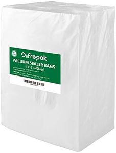 O2frepak 400 Quart Size 20x30cm Vacuum Sealer Bags with BPA Free and Puncture Prevention,Vacuum Seal Freezer Bags,Great for Sous Vide Vaccume Sealer PreCut Bags