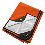 Arcturus Heavy Duty Survival Blanket – Insulated Thermal Reflective Tarp - 60" x 82". All-Weather, Reusable Emergency Blanket for Car or Camping (Orange)