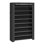 SONGMICS 10-Tier Shoe Rack, 34.6 x 11 x 63 Inches, Holds up to 50 Pairs, Black URXJ36HV1