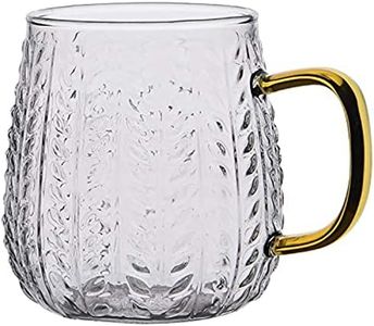 Warm Crystal, 15 oz Iced Tea Glasses, Glass Drinking Jars, Glass Water Tumbler, Glassware & Drinkware for Iced Water, Juice, Red Wine and Beer Using with Glass Pitcher and Glass Carafe (15 oz)