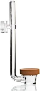 TWINSTAR CO2 Diffuser S | Freshwater Aquariums up to 450 litres | Ultra Clear Acrylic Glass - Made in South Korea | Extremely Fine Pearls | Porous Membrane (Size S - for Aquariums up to 100 litres)