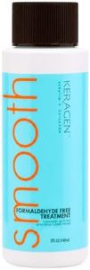 Keragen - Brazilian Keratin Smoothing Treatment, Blowout Straightening System for Dry and Damaged Hair, Formaldehyde Free, 2 Oz - Eliminate Curls and Frizz, Fine to Medium Hair