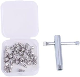 Raprance Wading Boot Studs for Felt Or Rubber Cleated Footwear, 26 Psc Screw in Studs and a Tool