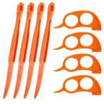 Mabor 8Pcs Orange Peeler Tool Plastic Fruit Peeler for Kiwi Lemon Grapefruit Citrus Peeler Easy Open Orange Ring Strip Peeler Kitchen Gadget Accessories