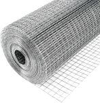 Cieex Hardware Cloth, 1/2inch 23Ga 16in x 50ft Chicken Wire Fencing, Galvanized Welded Chicken Wire Mesh for Chicken Coop Poultry Netting Garden, Predator Proof Chicken Wire Fence Roll