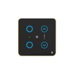 HomeMate 4 Modular WiFi Smart Switch Board (Black) : 2 x Lights Switch and 1 x Fan switch (Pack of 1) | No Hub Required | Compatible with Alexa, Google Assistant & Siri