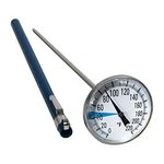 Smart Choice Stainless Steel Soil Thermometer Easy-to-Read Dial Display, 0-100 Degrees Celsius Range Soil Temperature for Ground, Compost, Garden Soil