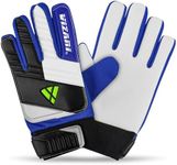 Vizari Junior Keeper Gloves for Protection & Grip | Tri-Color Youth Soccer Goalie Gloves with Elastic Wristband for Secure Fit | Finger Support Goalkeeper Gloves with Foam Cushioning for Kids & Youth