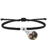 Custom Photo Bracelet with Picture Inside, Personalised Heart Photo Projection Bracelet, Picture Bracelet Personalised Photo, Photo Charms Bracelets for Couple Friends Women Men