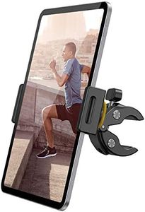 Lamicall Tablet Holder Mount for Peloton - Indoor Bike Gym Treadmill Spin Tablet Stand for Microphone Stand, Stationary Exercise Bicycle Tablet Clamp Like iPad Pro 11/ Air/Mini and 4.7-12.9" Tablet