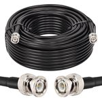 MOOKEERF BNC Male to BNC Male Coaxial Cable 50 ohm RG8X Coax Cable Ultra Low Loss BNC Jumper Cable for Antenna, RF Radio, Modem, Oscilloscope, Spectrum, Analyzer, Signal Generator (100FT)