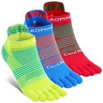 likloks Men/Women Toe Socks COOLMAX High Performance Athletic Running Five Finger Socks Ankle-Medium (3 Pairs)