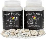 Polly Plastics Rock Tumbling Ceramic Filler Media (Small Cylinder Size) - Non-Abrasive Ceramic Pellets for All Type Tumblers (3 lbs) for Exceptional Results