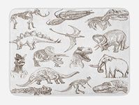 Ambesonne Jurassic Bath Mat, Arrang