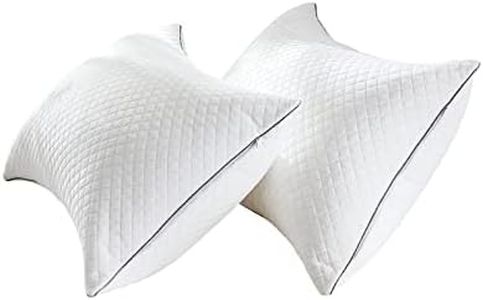 Pillows Standard Size 2 Pack for Sleeping Adjustable Hypoallergenic Velvet Hotel Pillows for Side Back and Stomach Sleeper Neck Pain Fluffy Down Alternative Ultra-Soft Microfiber Filling,Washable