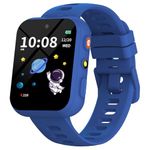 BIGGERFIVE Kids Smart Watch, Dual Camera, 30 Puzzle Games, Video & Music Player, Audiobooks, Learning Cards, Educational Toy Birthday Gifts for 4-12 Year Old Boys Girls Young Ages Children, Blue