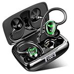 Ordtop Wireless Earbuds, Bluetooth 5.3 Headphones Running Wireless Headphones In-Ear with ENC Mic, 48H Deep Bass Bluetooth Earphones Noise Cancelling IP7 Waterproof Sport Earhooks Earbuds, LED Display