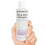 Heritage Park Silk & Wool Fragrance Free, Hypoallergenic, pH-Neutral Laundry Detergent - Dermatologist-tested, Sensitive Skin-Friendly, Enzymes-Free, Ultra Concentrated (4 fl oz Trial Size)