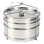 3 Tier for Cooking, Stackable Stainless Steel Cooker Pot Set for Dumpling, Cook Food Pressure Pot, Stainless Steel Stack and Steam Pot Set