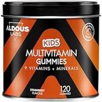 Multivitamin Gummies Children | 120 Gummies Natural Strawberry Flavour | 12 Vitamins and Minerals | Vitamins, Biotin, Zinc, Folic Acid, Iodine, Choline | for Lovers of Children's Vitamin Gummies