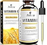 Kanzy Vitamin E Oil for Face & Skin 100% Naturally Sourced Plant-Based Organic Pure Vitamin E Oil for Hair d-Alpha-tocopherol Body Oil for Women & Men, Strengthens & Moisturizes Nails 60ml Body Oil