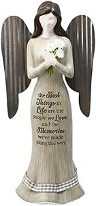 Pavilion - 9" Angel Figurine - The Best Things in Life are The People We Love and The Memories We've Made Along The Way - Simplistic Rustic Modern Farmhouse Statue