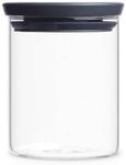 Brabantia 298288 Stackable Glass Jar, 0.6 L