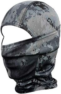 WTACTFUL Camouflage Balaclava Face Mask Hood Ninja Outdoor Cycling Motorcycle Hunting Hiking Tactical Airsoft Paintball Gear Wind Dust Sun UV Breathable Full Face Mask SB-01